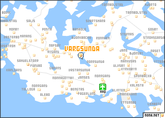 map of Vargsunda