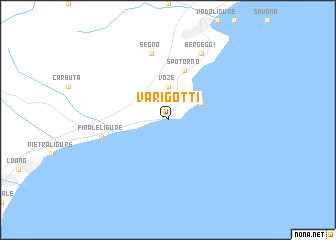 map of Varigotti