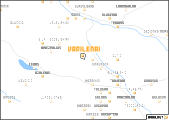 map of Varilėnai