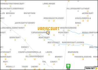 map of Variscourt
