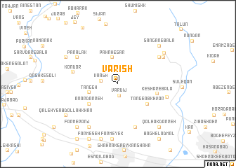 map of Vārīsh