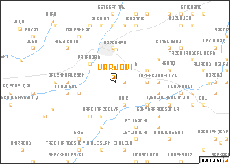 map of Varjovī