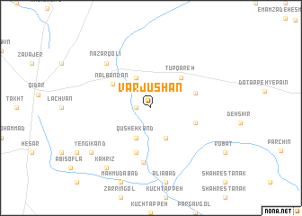 map of Varjūshān