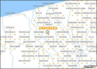 map of Varkādeh