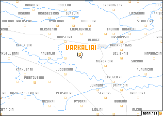 map of Varkaliai