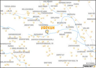 map of Var Kūh