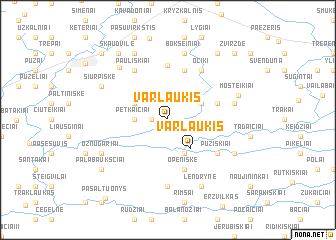 map of Varlaukis