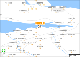 map of Värla