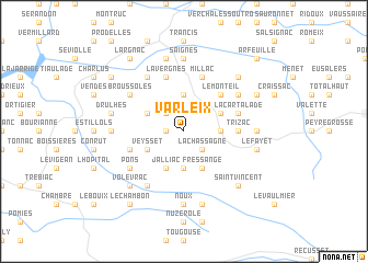 map of Varleix