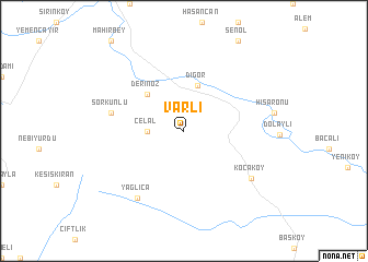 map of Varlı