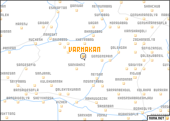 map of Varmakān