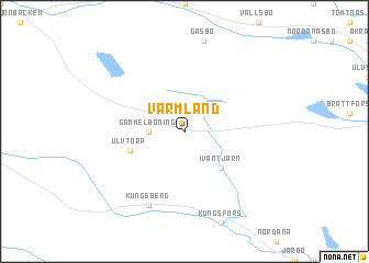 map of Värmland