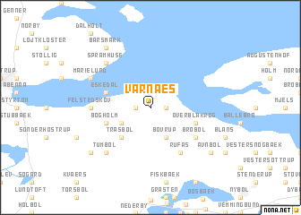 map of Varnæs