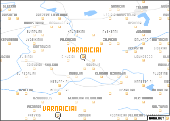 map of Varnaičiai