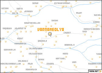 map of Varnām-e ‘Olyā