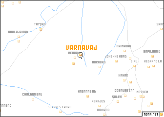 map of Varnāvaj