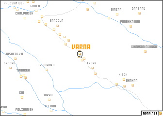 map of Vārnā
