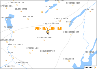 map of Varney Corner