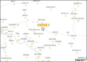 map of Varney