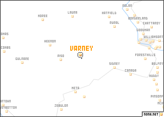 map of Varney