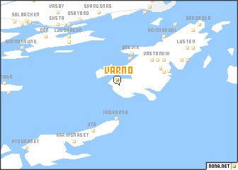 map of Varnö