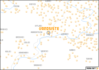 map of Varošište