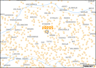 map of Varoš