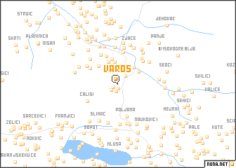 map of Varoš