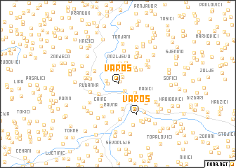 map of Varoš