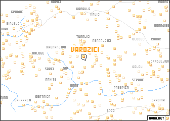 map of Varožići