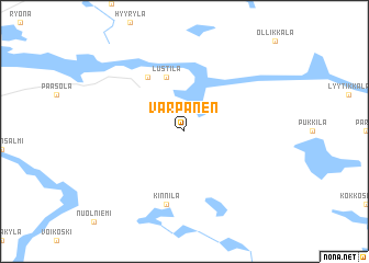 map of Varpanen