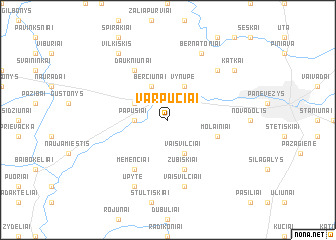 map of Varpučiai