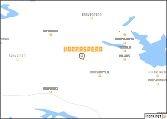 map of Varrasperä