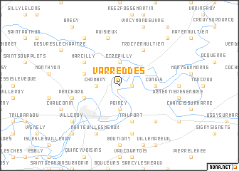 map of Varreddes