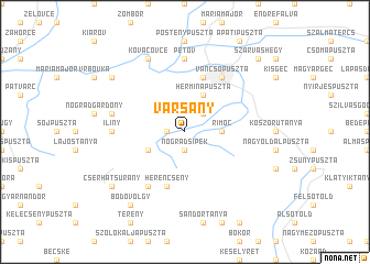 map of Varsány