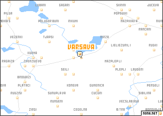 map of Varšava