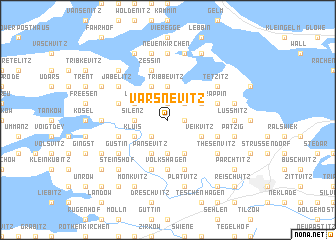 map of Varsnevitz