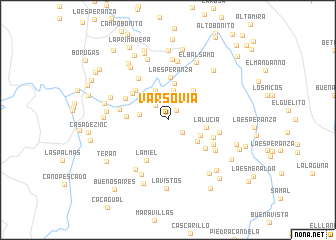 map of Varsovia