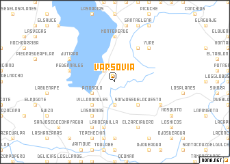 map of Varsovia