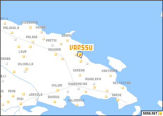 map of Värssu