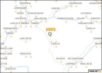 map of Vars