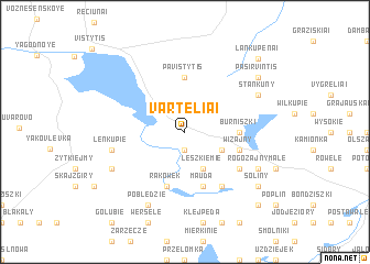 map of Varteliai