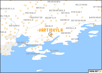 map of Vartiokylä