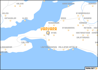 map of Varvára