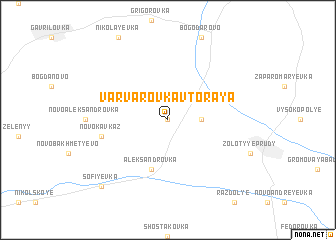 map of Varvarovka Vtoraya