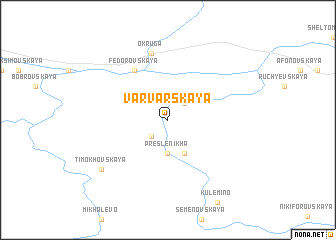 map of Varvarskaya