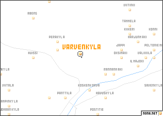 map of Varvenkylä