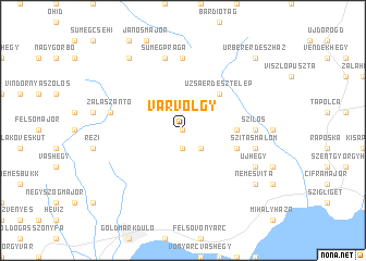 map of Várvölgy