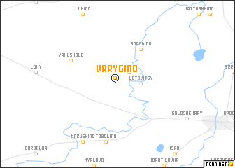 map of Varygino