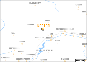 map of Varzan